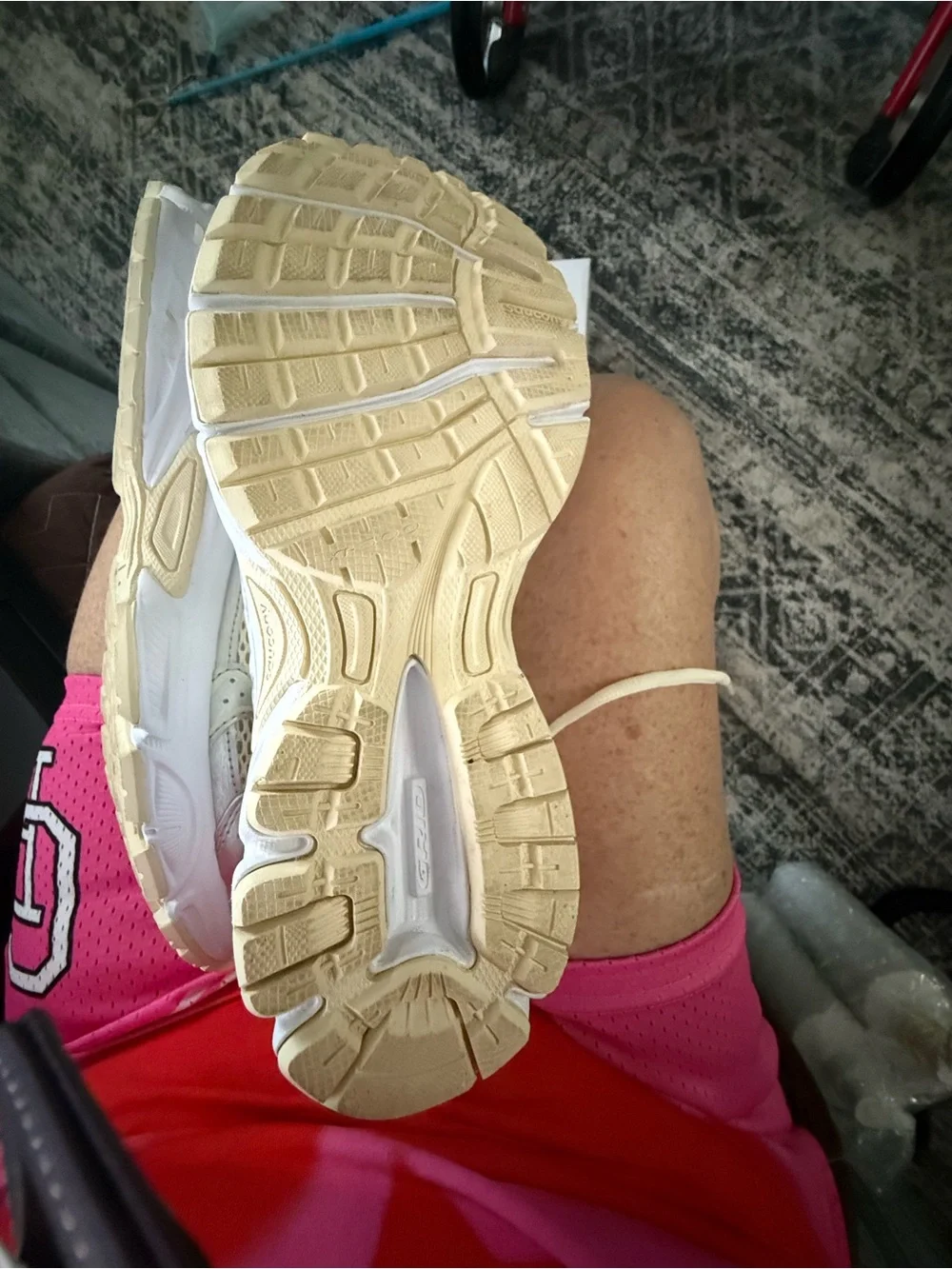 Saucony Kids Cream and Silver Sneakers